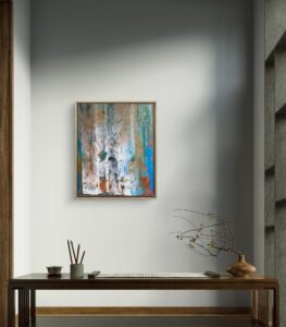 Abstract painting made by Bram van Bakel