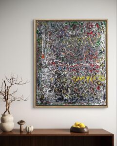 Abstract painting made by Bram van Bakel