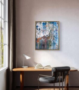 Abstract painting made by Bram van Bakel