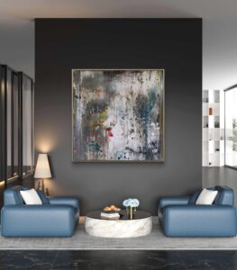 Abstract painting made by Bram van Bakel