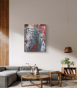 Abstract painting made by Bram van Bakel