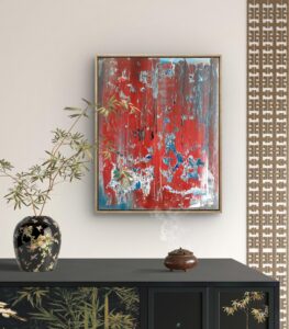 Abstract painting made by Bram van Bakel