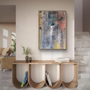 Abstract painting made by Bram van Bakel