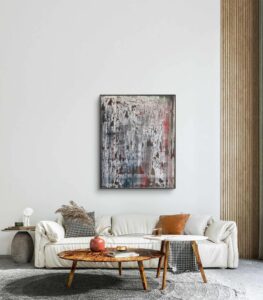 Abstract painting made by Bram van Bakel