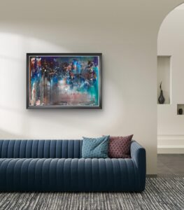 Abstract painting made by Bram van Bakel