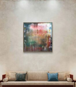 Abstract painting made by Bram van Bakel