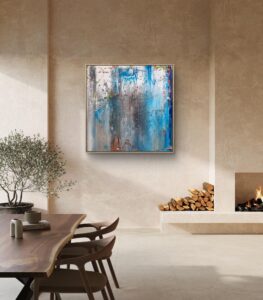 Abstract painting made by Bram van Bakel