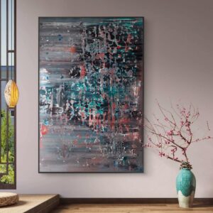 Abstract painting made by Bram van Bakel
