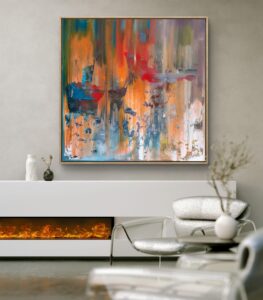 Abstract painting made by Bram van Bakel