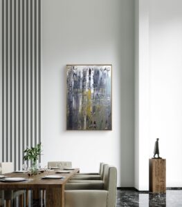 Abstract painting made by Bram van Bakel