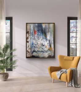 Abstract painting made by Bram van Bakel