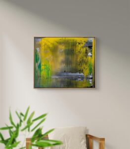 Abstract painting made by Bram van Bakel