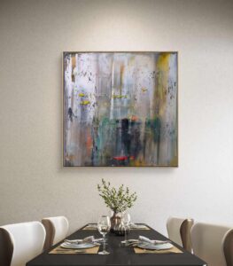 Abstract painting made by Bram van Bakel