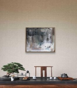 Abstract painting made by Bram van Bakel