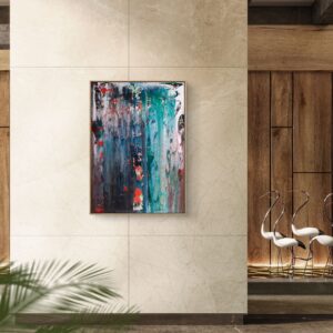 Abstract painting made by Bram van Bakel