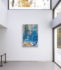 Abstract painting made by Bram van Bakel